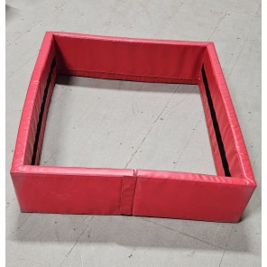 Tatam spesial polstring 4-sider/ 1,10x0,9x0,25 Rød 45mm