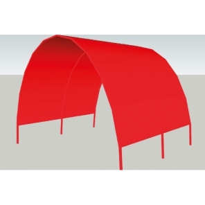Tunnel, PVC, valgfri farge, L: 250Cm