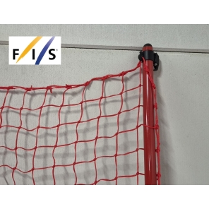 Avsperringsnett B, F.I.S, 15x2m 5x5cm maskevidde rød ferdig montert med 11 staur