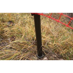 Staur Ø50 X 3m, Tykkelse 4mm, Sort, m/2 Kroker