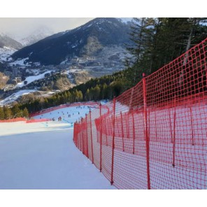 B-nett, 15x2m 7x7cm maskevidde Rød