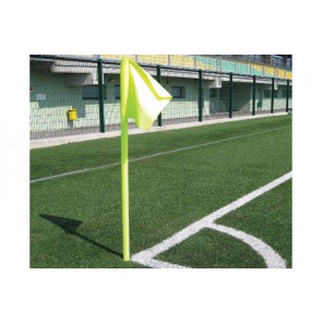 Cornerflagg sett, 4st Ø40mm gul fluo