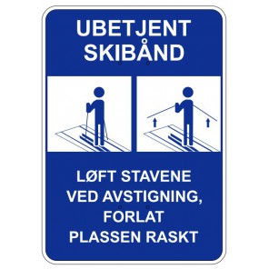 Skilt, rektangulært 