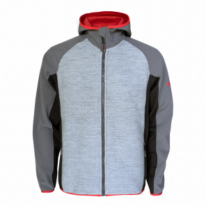 Men's soft-shell jacket with knitted look Kitzb&uuml;hel, gr&aring;